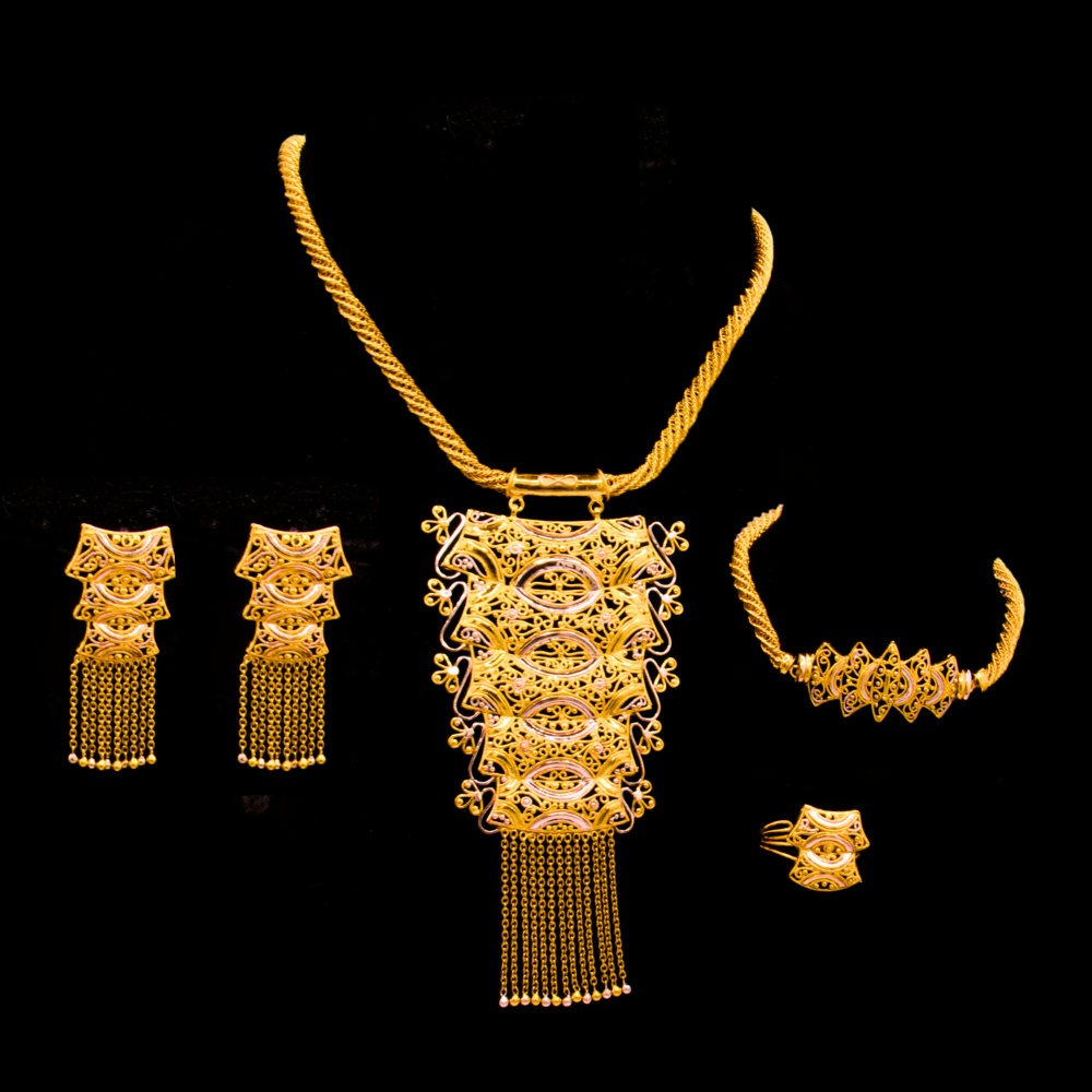 21K Gold Necklace Set